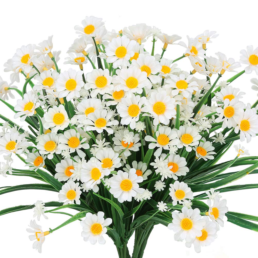 Amazon.com: TEMCHY Artificial Daisies Flowers Outdoor UV Resistant